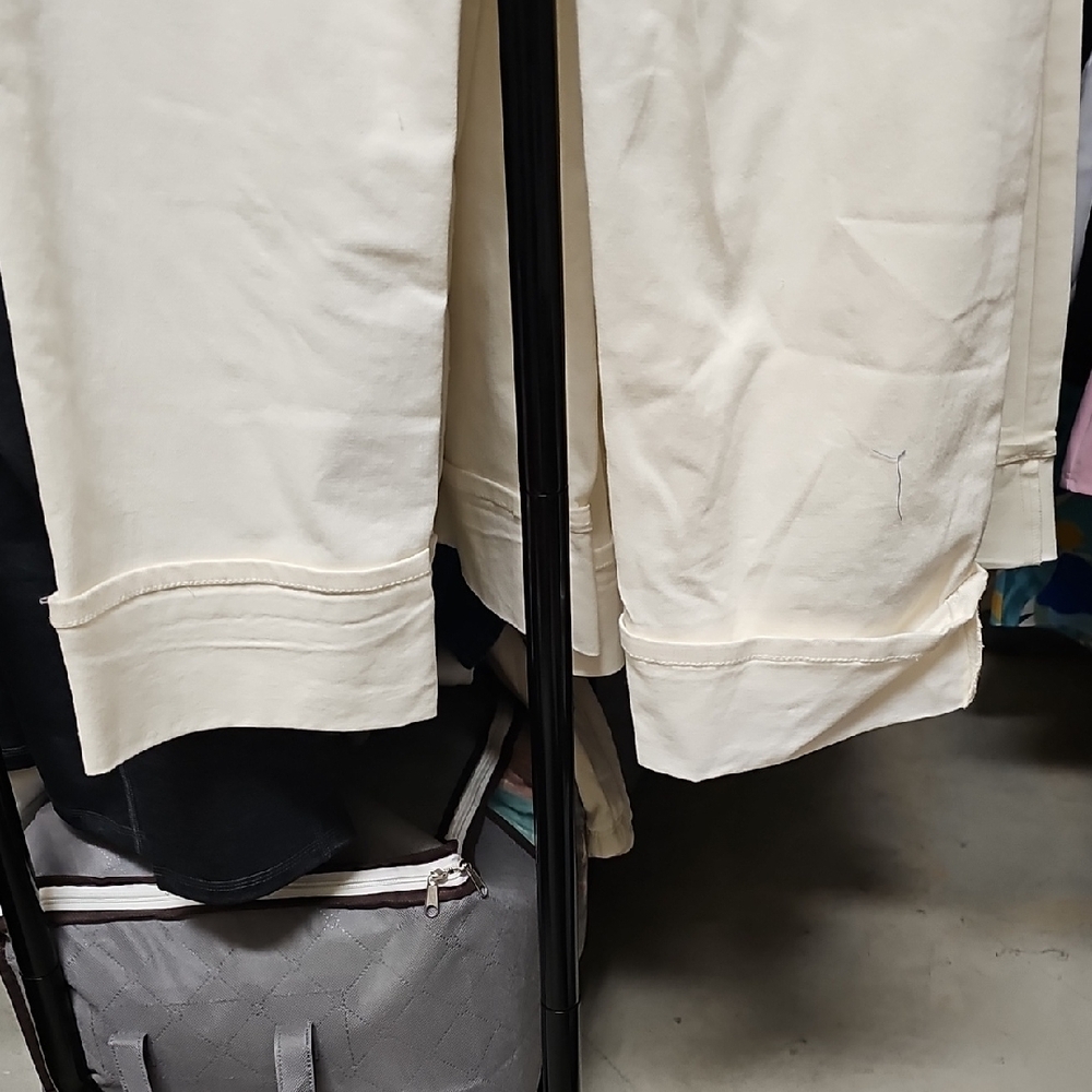 Nwt Cream Straight-Leg Pants #45 - Picture 6 of 6